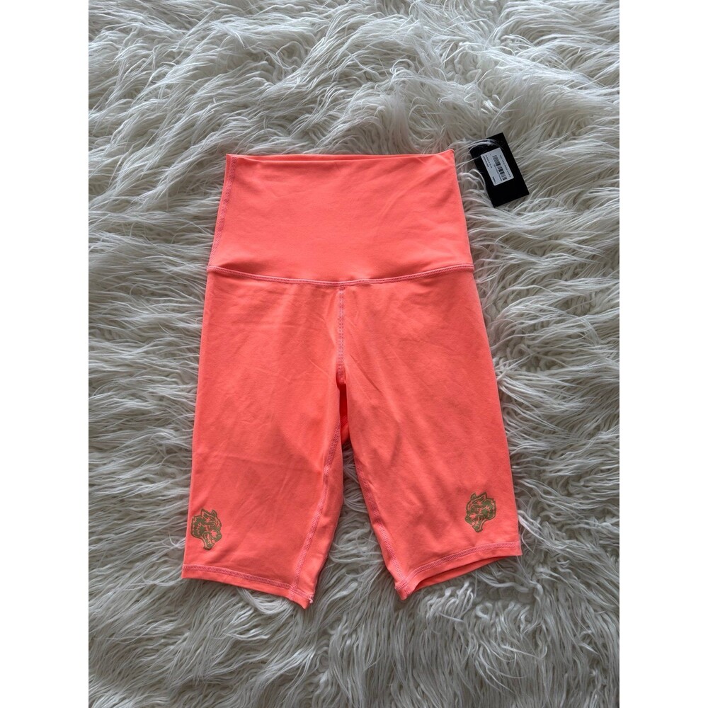Darc Sport SHE Wolf Head Biker Shorts Neon Blood Size XS